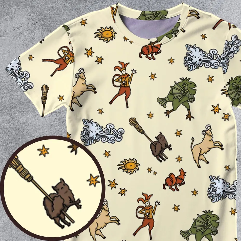 Opening Bedknobs and broomsticks All-Over Print Unisex T-Shirt - 4