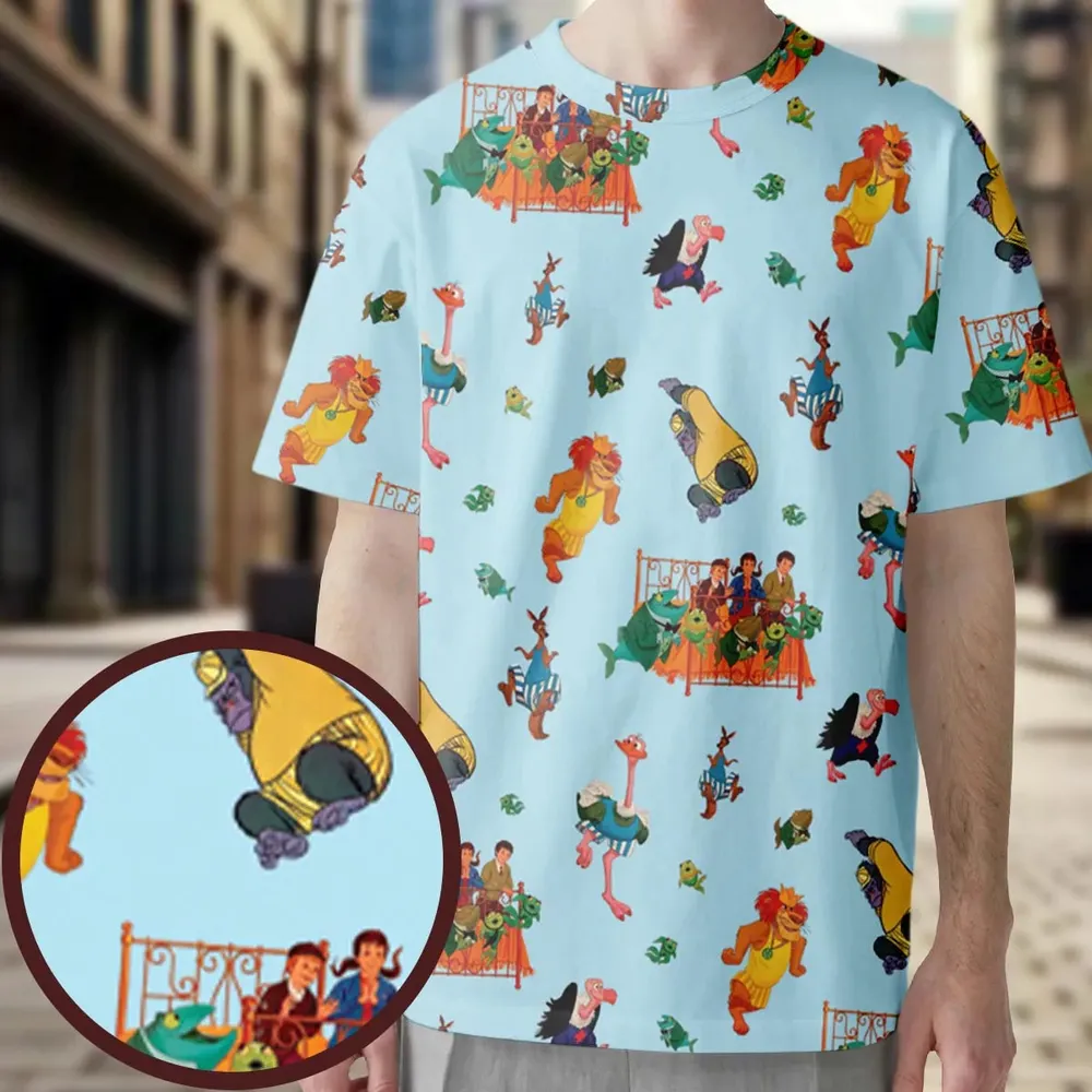 Bedknobs and broomsticks Characters All-Over Print Unisex T-Shirt - 3