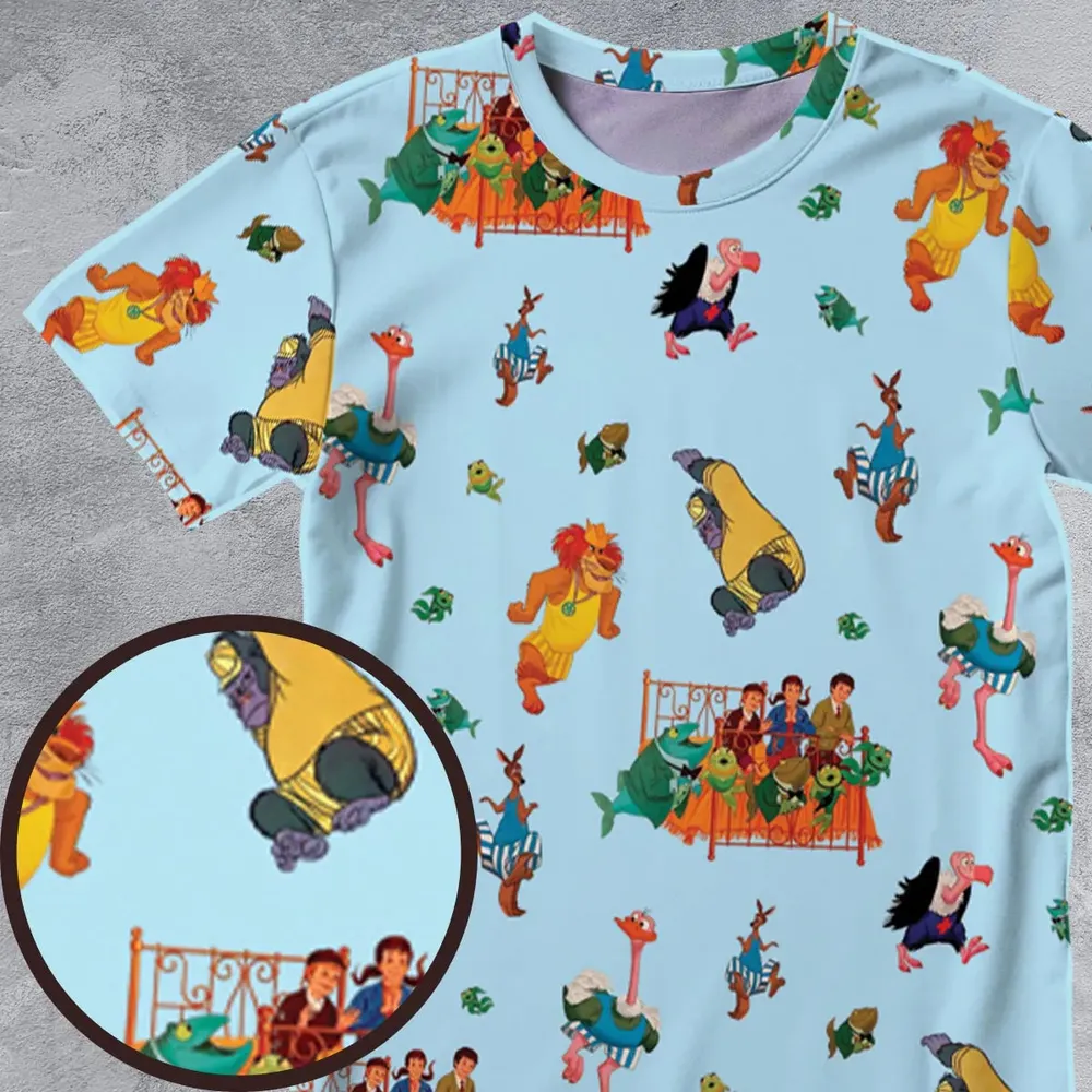 Bedknobs and broomsticks Characters All-Over Print Unisex T-Shirt - 4