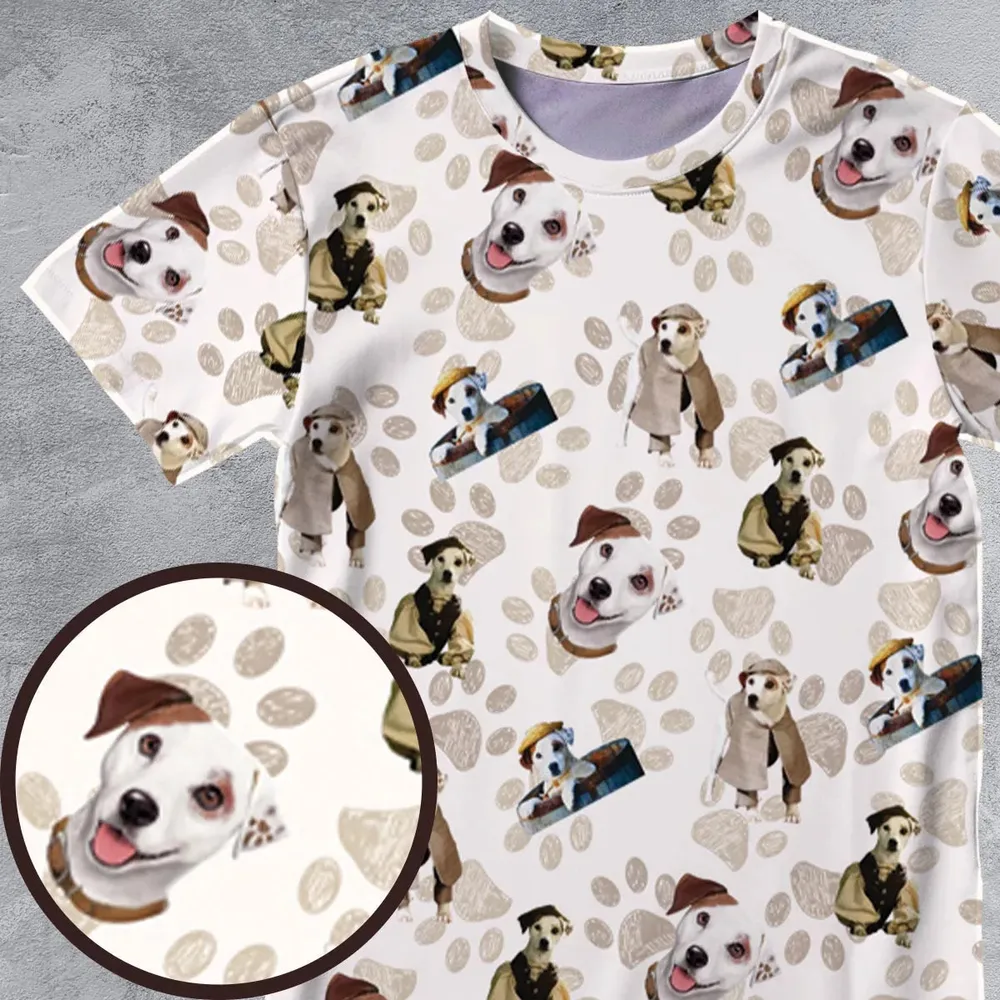 Bookish Wardrobe Wishbone All-Over Print Unisex T-Shirt - 4