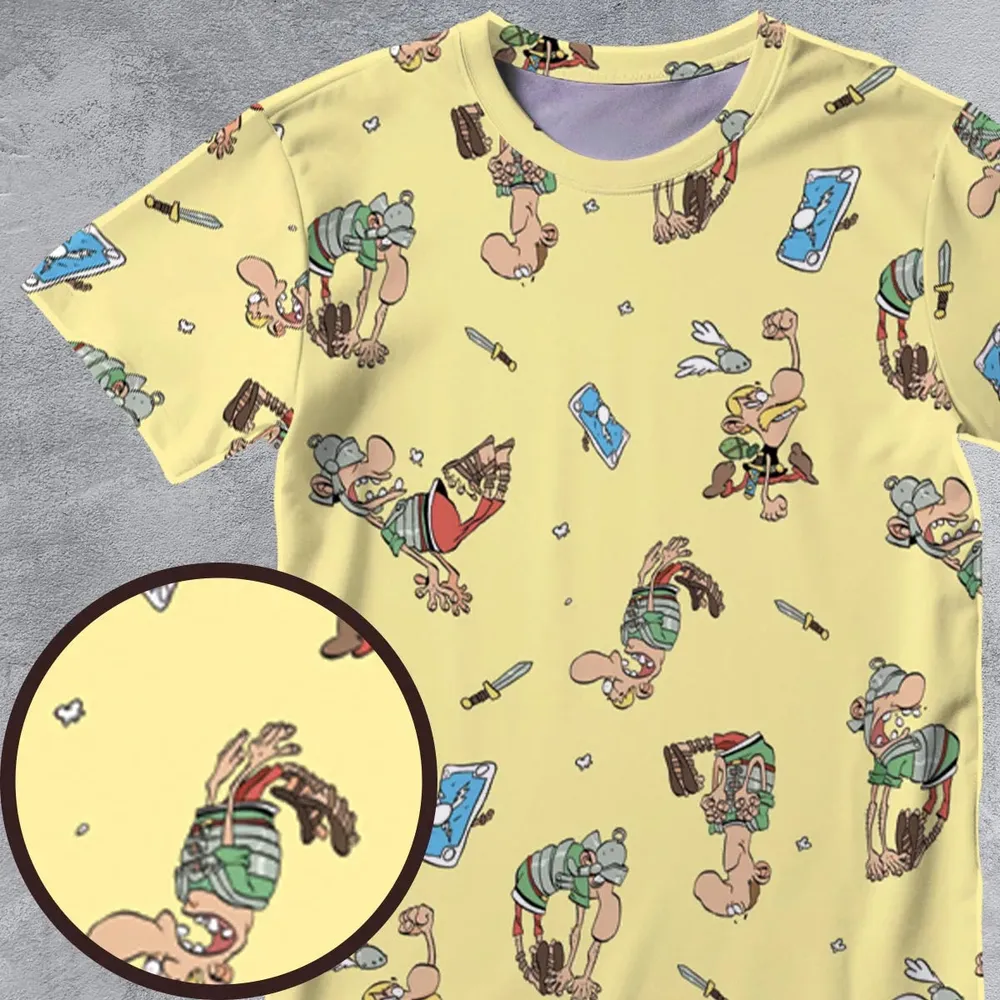Gaulish Goodness Asterix All-Over Print Unisex T-Shirt - 4