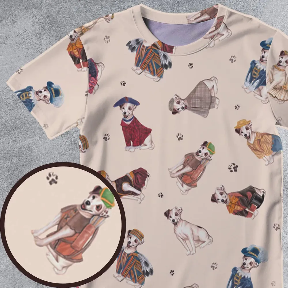 MagiCloth Costume Wishbone All-Over Print Unisex T-Shirt - 4