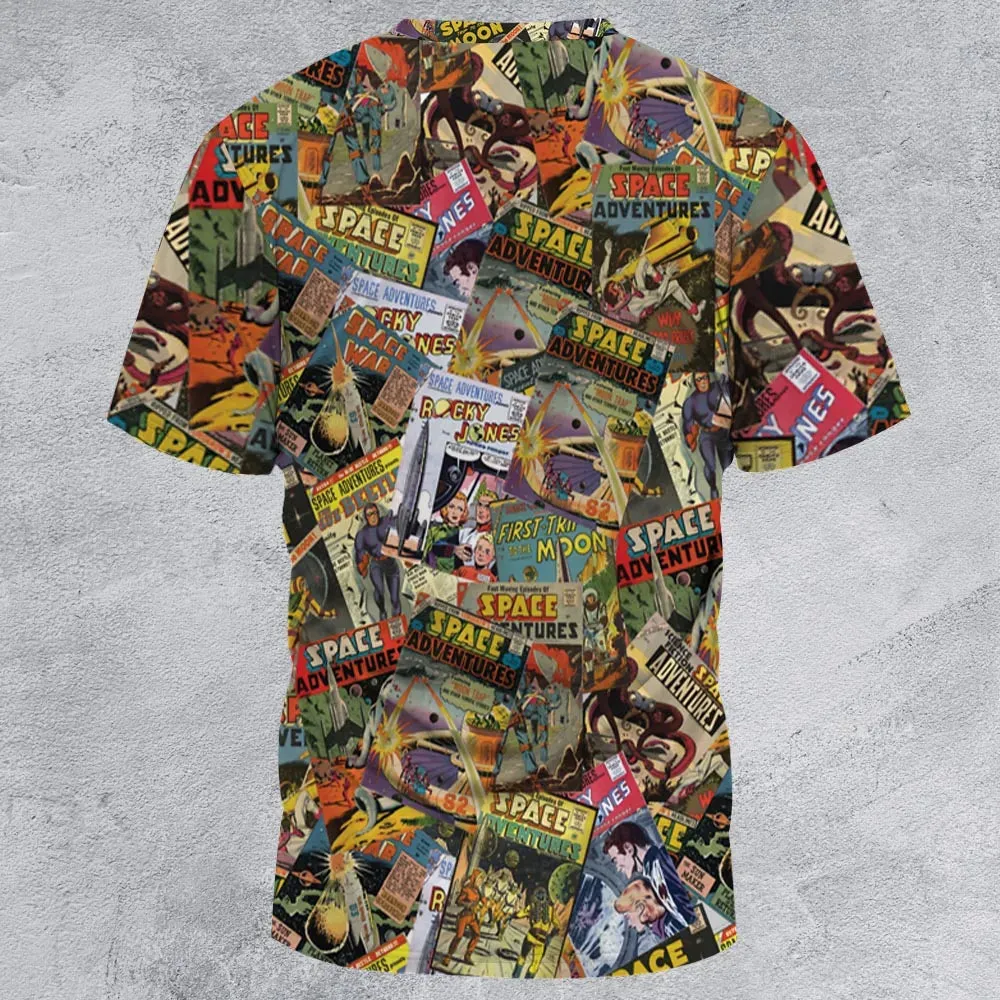 Comic-Con Cartoon All-Over Print Unisex T-Shirt - 2