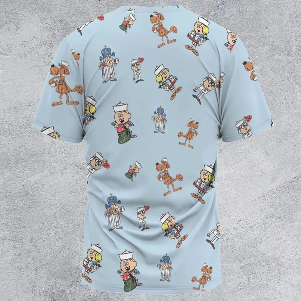 Vintage Crunch Cereal All-Over Print Unisex T-Shirt - 2