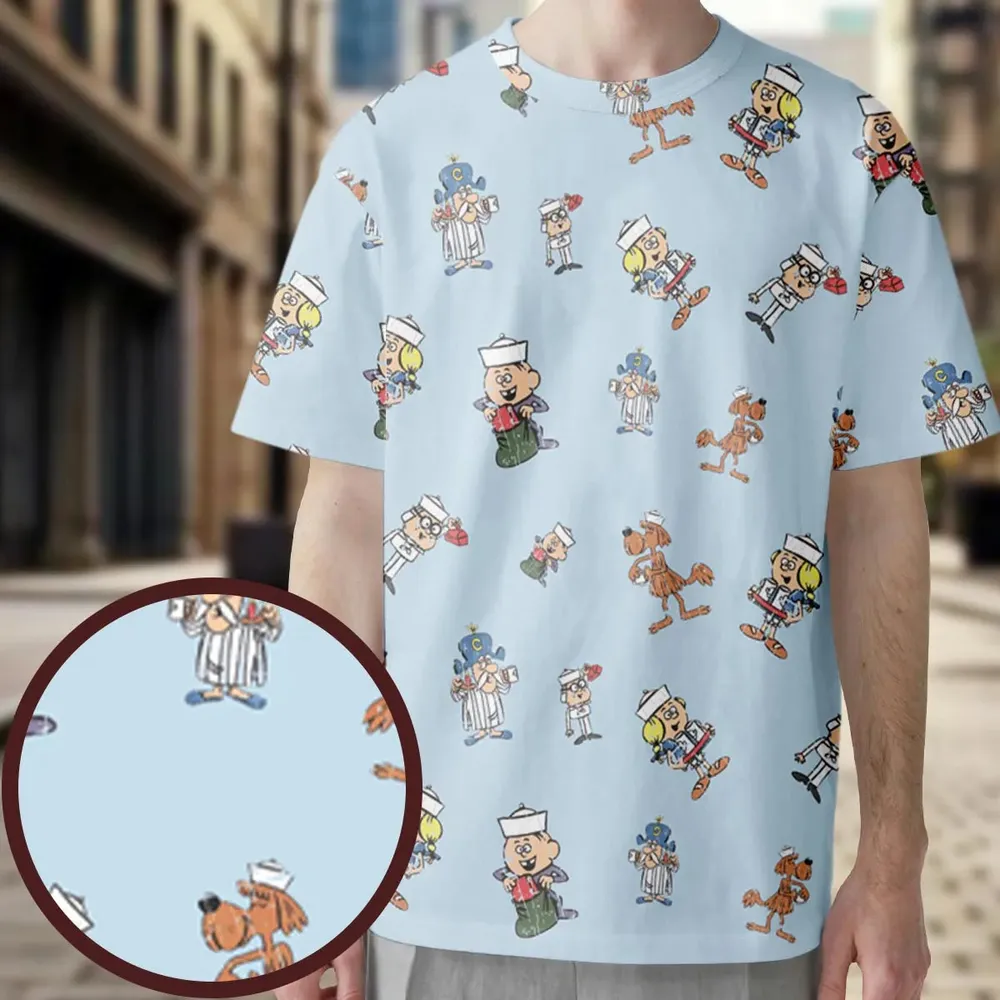 Vintage Crunch Cereal All-Over Print Unisex T-Shirt - 3