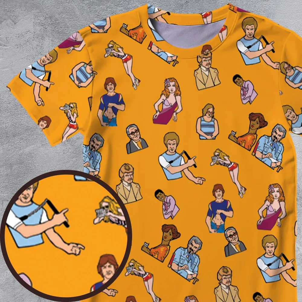 Summer Party Boogie Nights Characters All-Over Print Unisex T-Shirt - 4