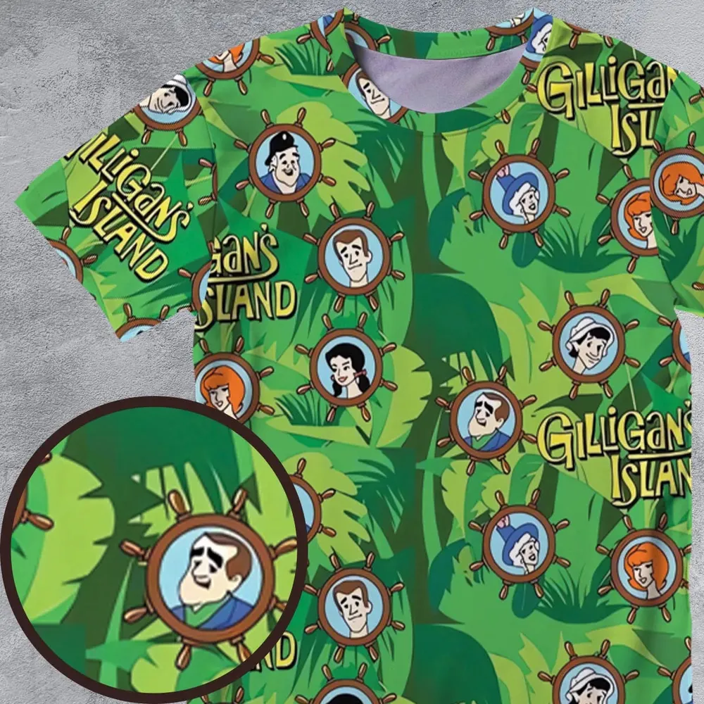 Gilligan's Island Characters All-Over Print Unisex T-Shirt - 4