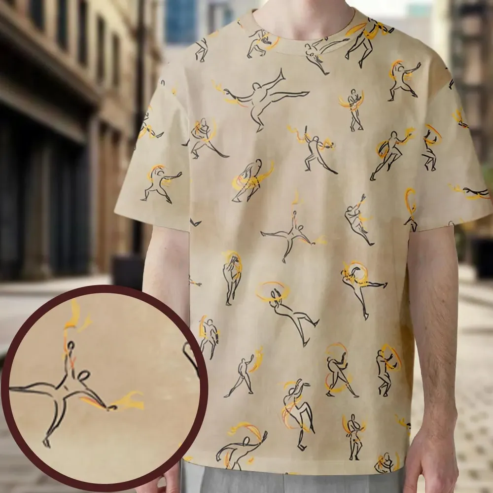 Fire Scroll Avatar The Last Airbender All-Over Print Unisex T-Shirt - 3