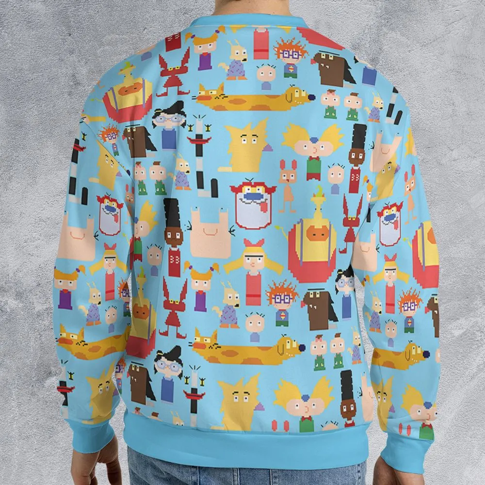 All-over Print Sweatshirt - DP66Y9EW -  - 2