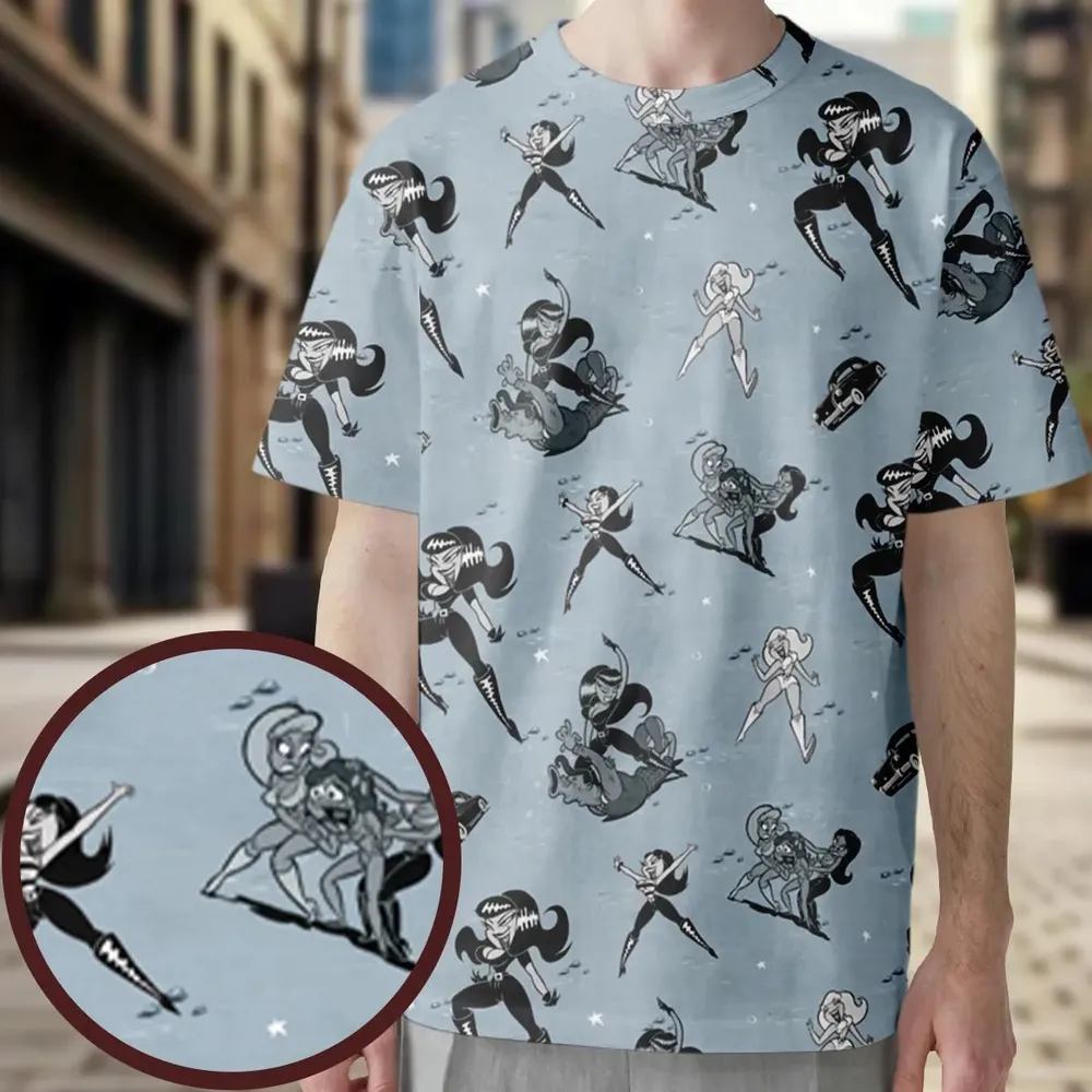 Faster Pussycat Kill Kill Characters All-Over Print Unisex T-Shirt - 3