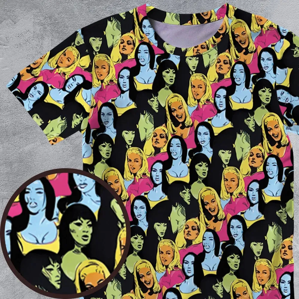 Retro Superwomen Belted Buckled and Booted All-Over Print Unisex T-Shirt - 4