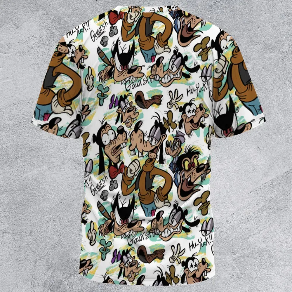 Many Faces Of Goofy All-Over Print Unisex T-Shirt - 2