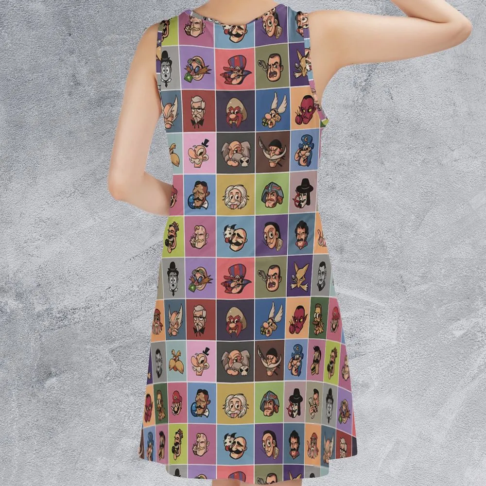 Sleeveless Dress - BAF77KPR -  - 2