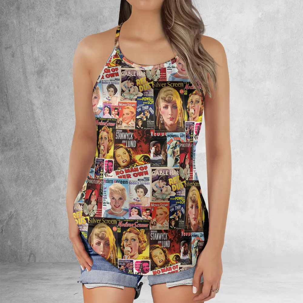 Old Skool Hollywood Criss Cross Tank Top - 2