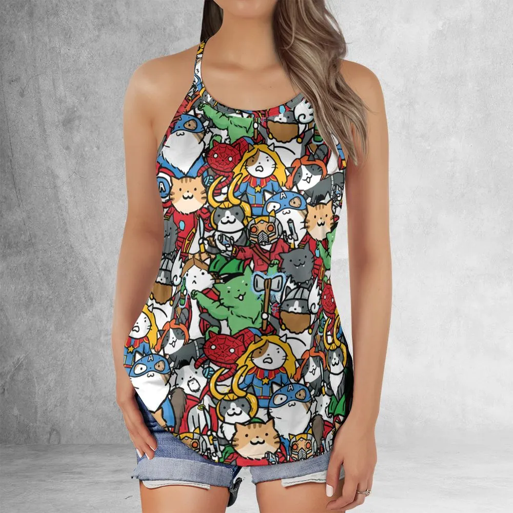 Criss Cross Tank Top - R6BF3J36 -  - 2