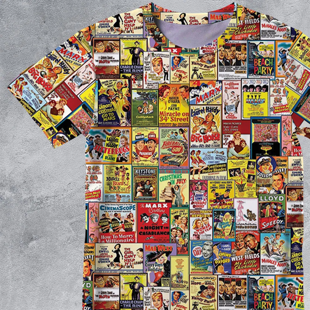 Vintage Comedy Film Posters All-Over Print Unisex T-Shirt - 2