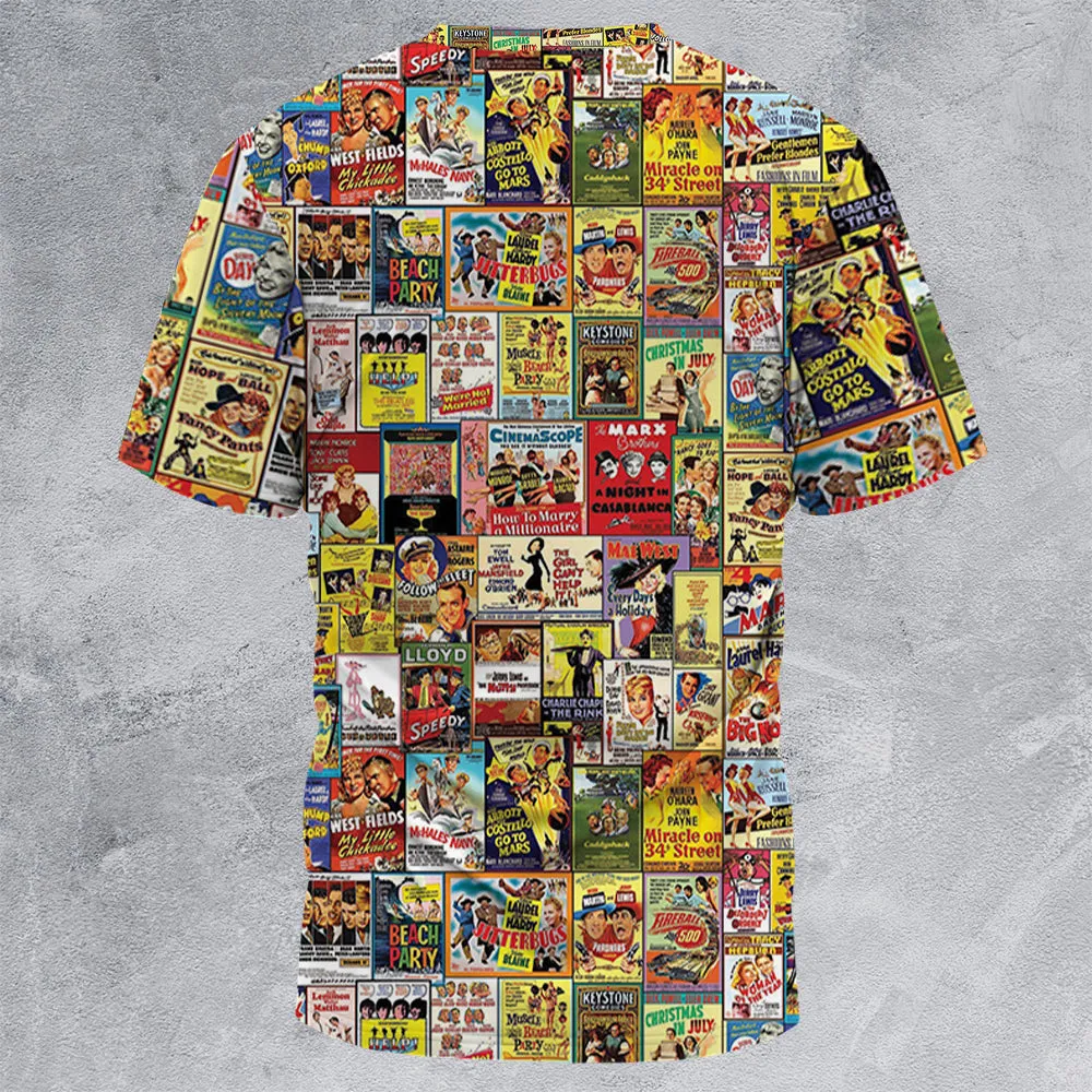 Vintage Comedy Film Posters All-Over Print Unisex T-Shirt - 4