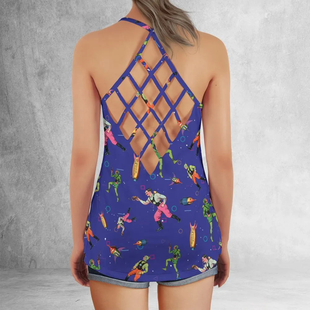 Criss Cross Tank Top - YEZ73P2S -  - 3