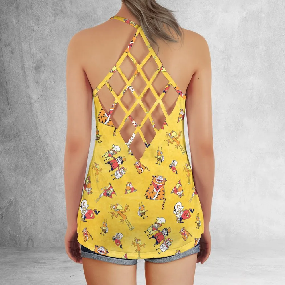 Criss Cross Tank Top - S91BE88Y -  - 3