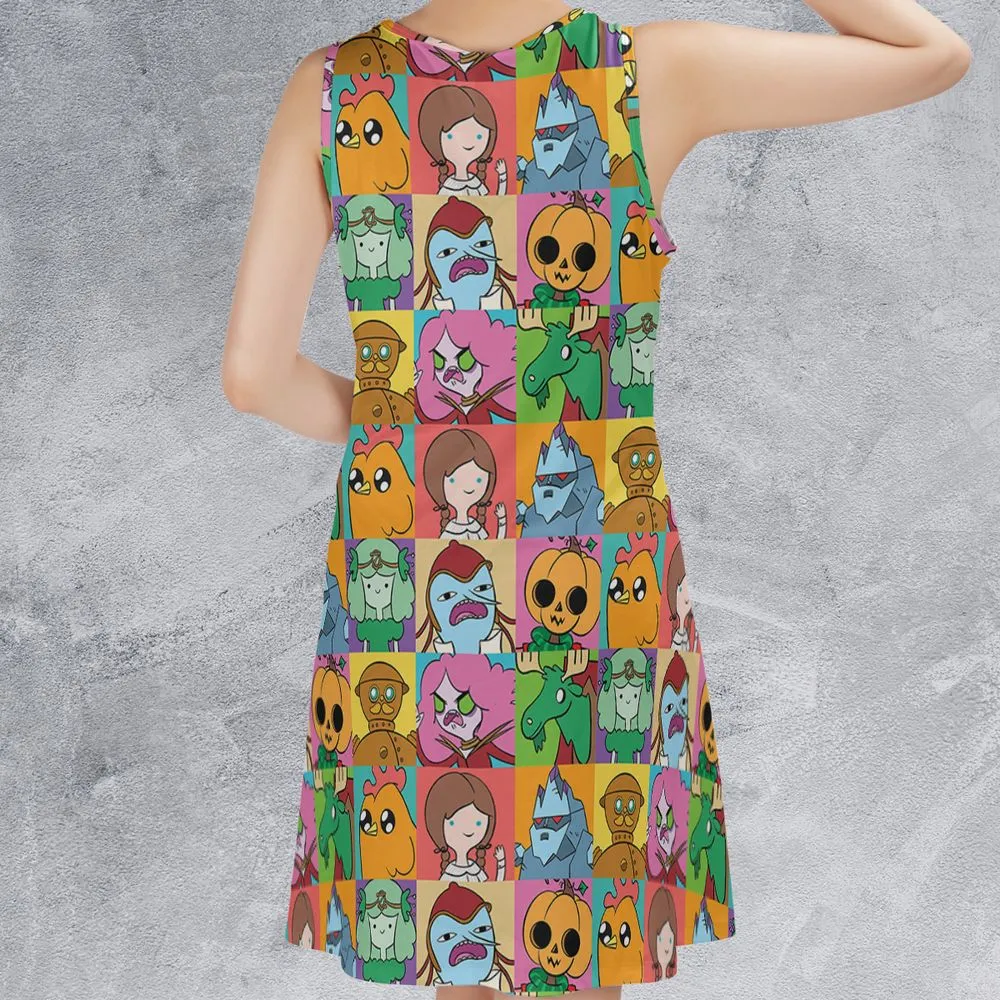 Sleeveless Dress - DG3823TU -  - 2
