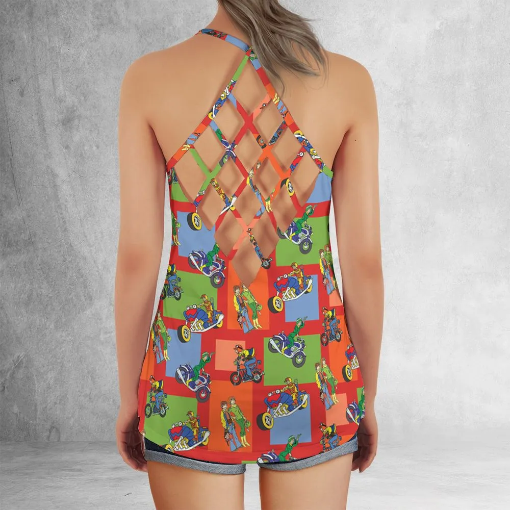 Criss Cross Tank Top - BMUEUSR7 -  - 3