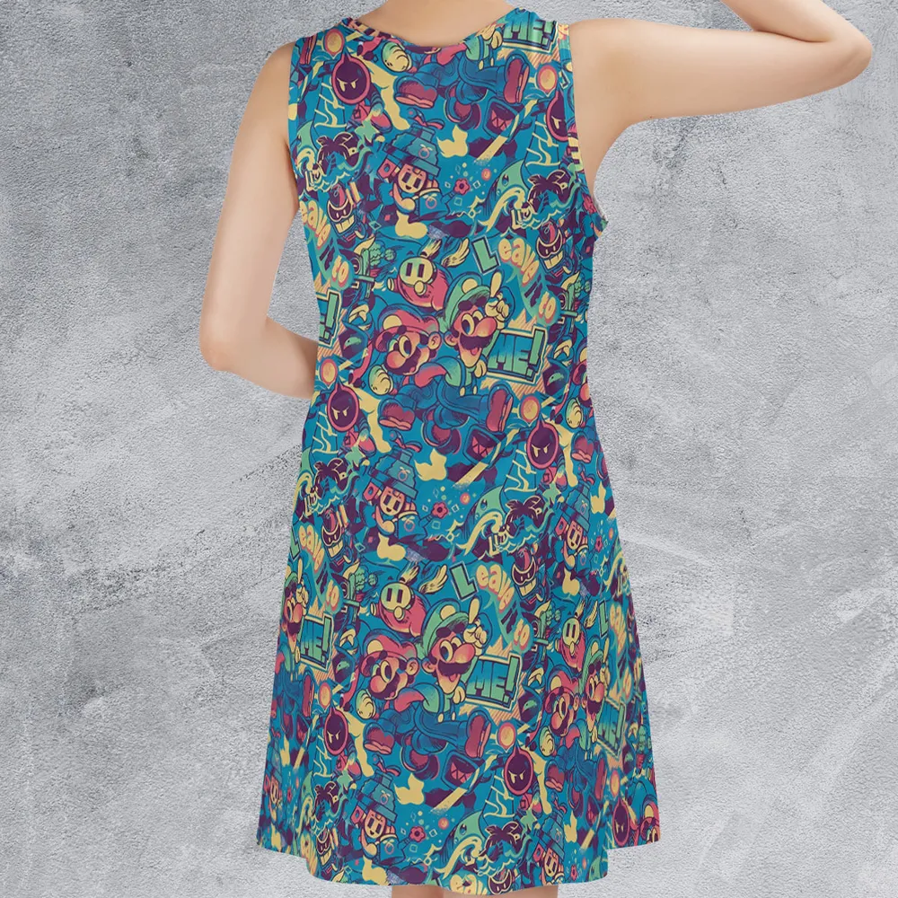 Connection Brothers Super Mario Sleeveless Dress - 2