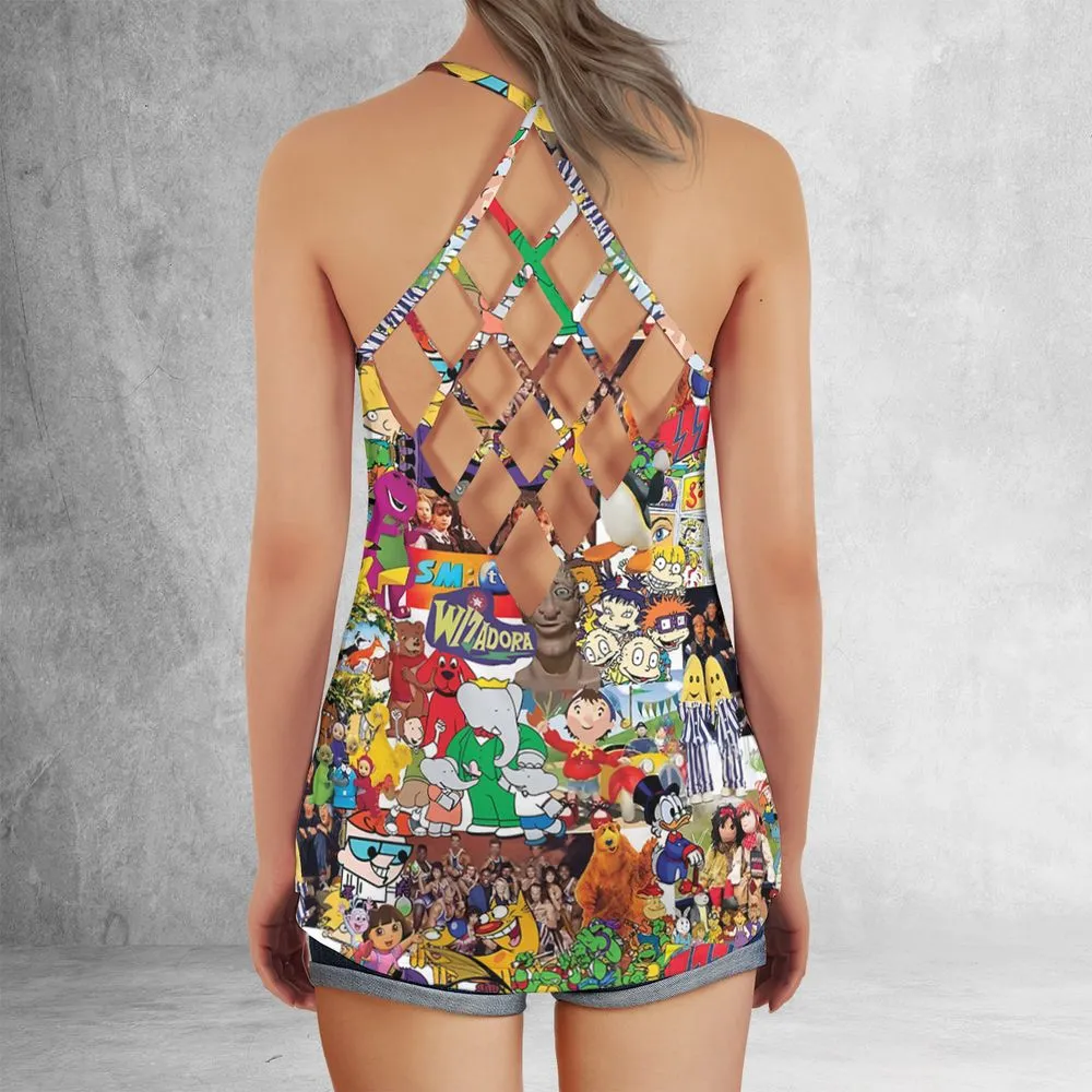 Criss Cross Tank Top - JWED635Z -  - 3
