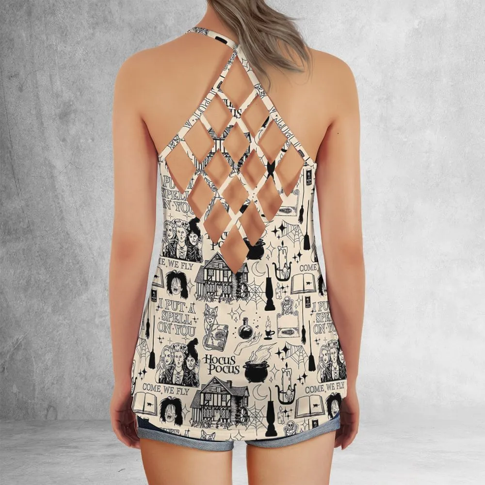 Criss Cross Tank Top - CZT8X1N2 -  - 3