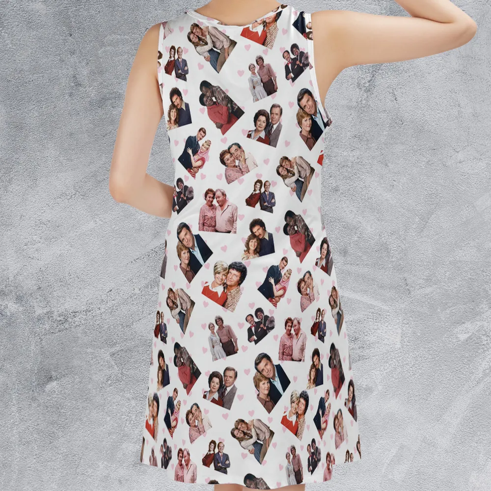 70s TV Show Couples Sleeveless Dress - 2