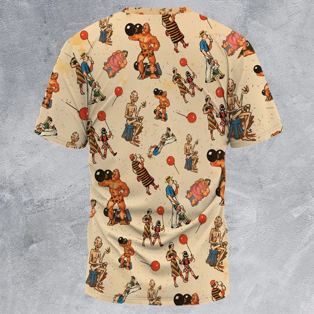 All-Over Print Unisex T-Shirt - UXV9NT55 -  - 4