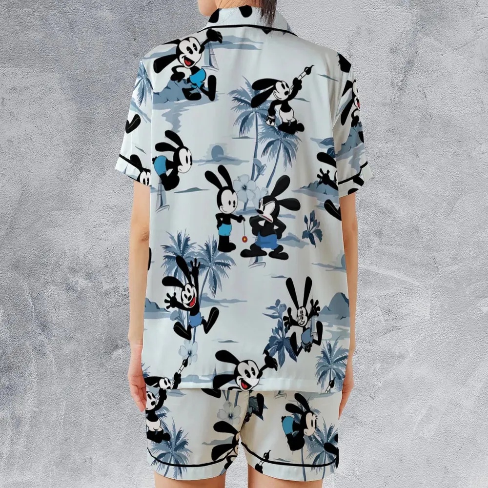 Oswald the Lucky Rabbit Satin Short-Sleeve Pajamas Set - 2