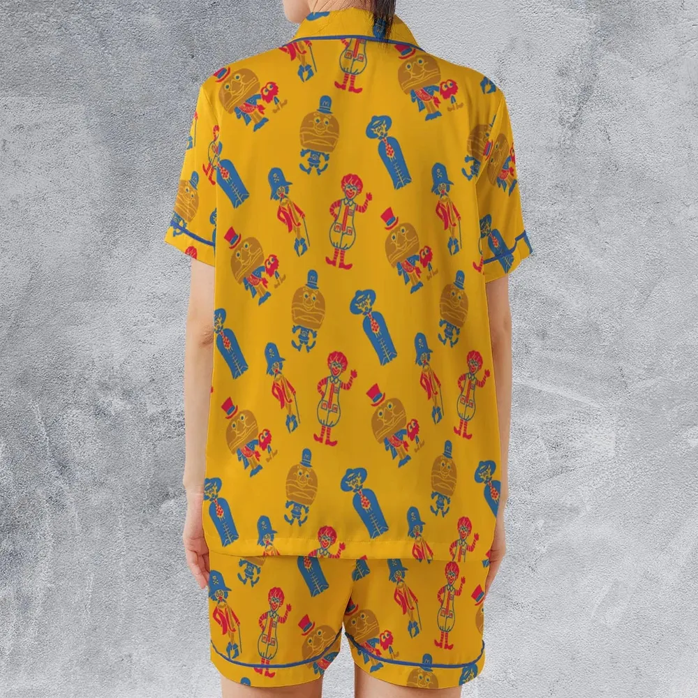Mcdonaldland Lineup Satin Short-Sleeve Pajamas Set - 2