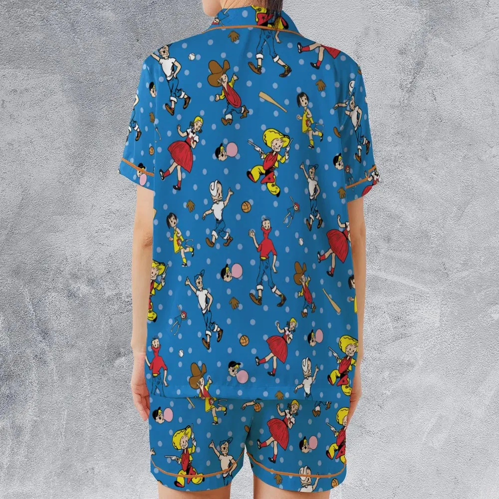Bazooka Joe and His Friends Satin Short-Sleeve Pajamas Set - 2
