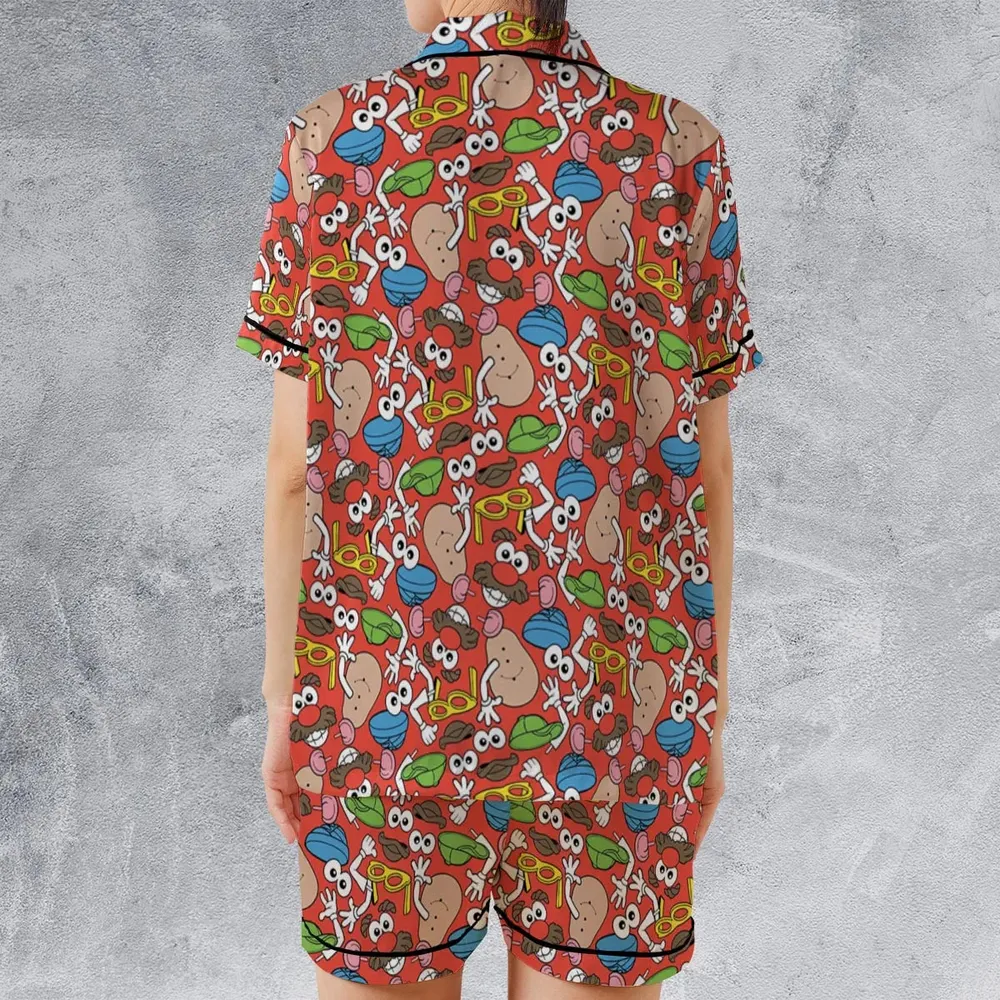 Potato Head Satin Short-Sleeve Pajamas Set - 2