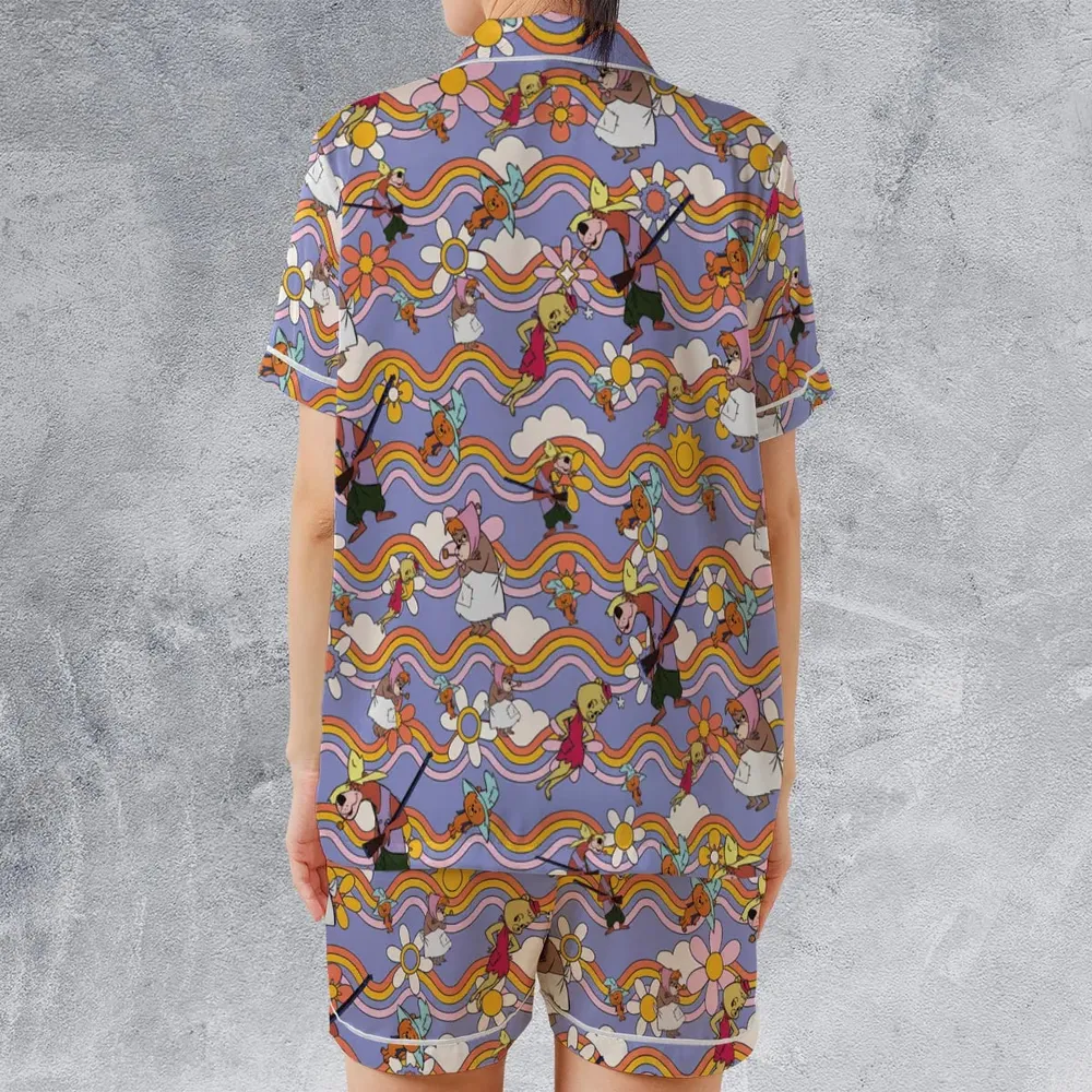 The Hillbilly Bears Satin Short-Sleeve Pajamas Set - 2