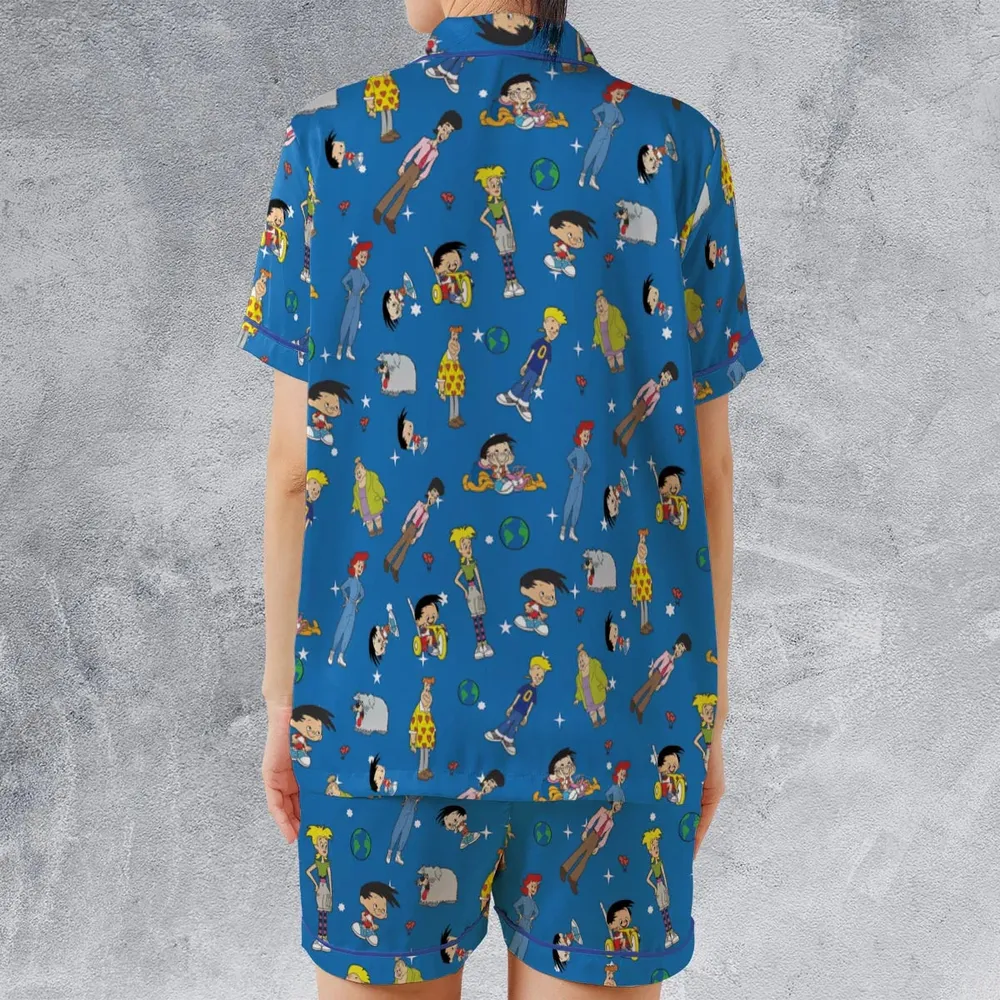 The World According to Bobby Bobby's World Satin Short-Sleeve Pajamas Set - 2