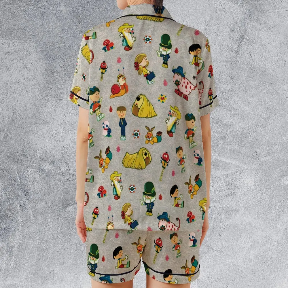 The Magic Roundabout Characters Satin Short-Sleeve Pajamas Set - 2