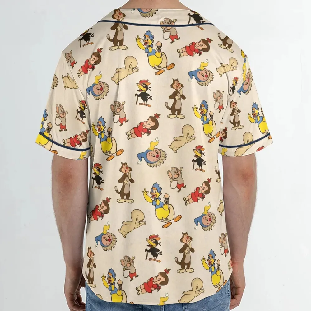 Harvey TV Stars Cartoon Characters Unisex Baseball Jersey - 2