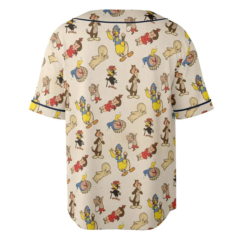 Harvey TV Stars Cartoon Characters Unisex Baseball Jersey - 4