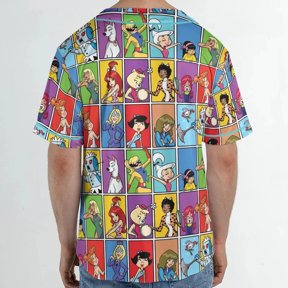 The women of Hanna Barbera Unisex Baseball Jersey - 2