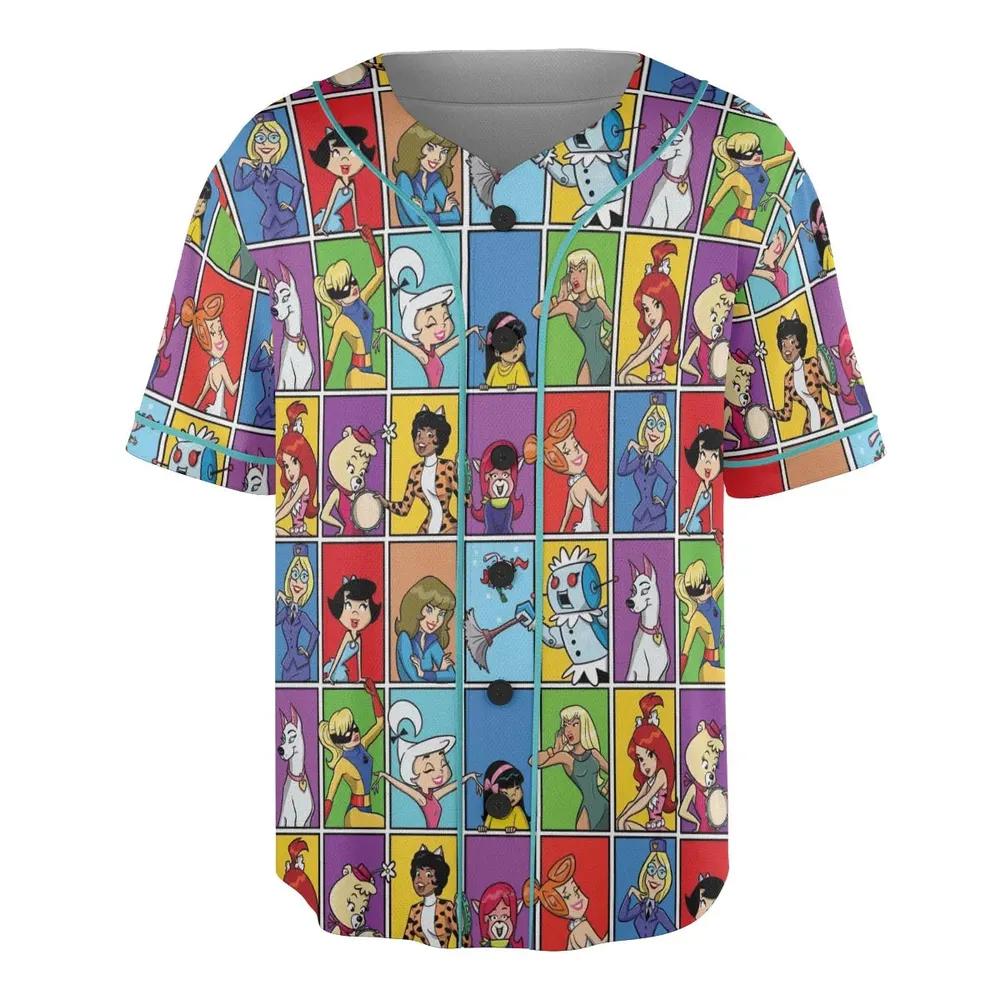 The women of Hanna Barbera Unisex Baseball Jersey - 3