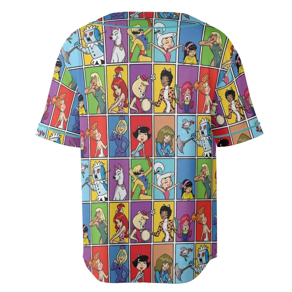 The women of Hanna Barbera Unisex Baseball Jersey - 4