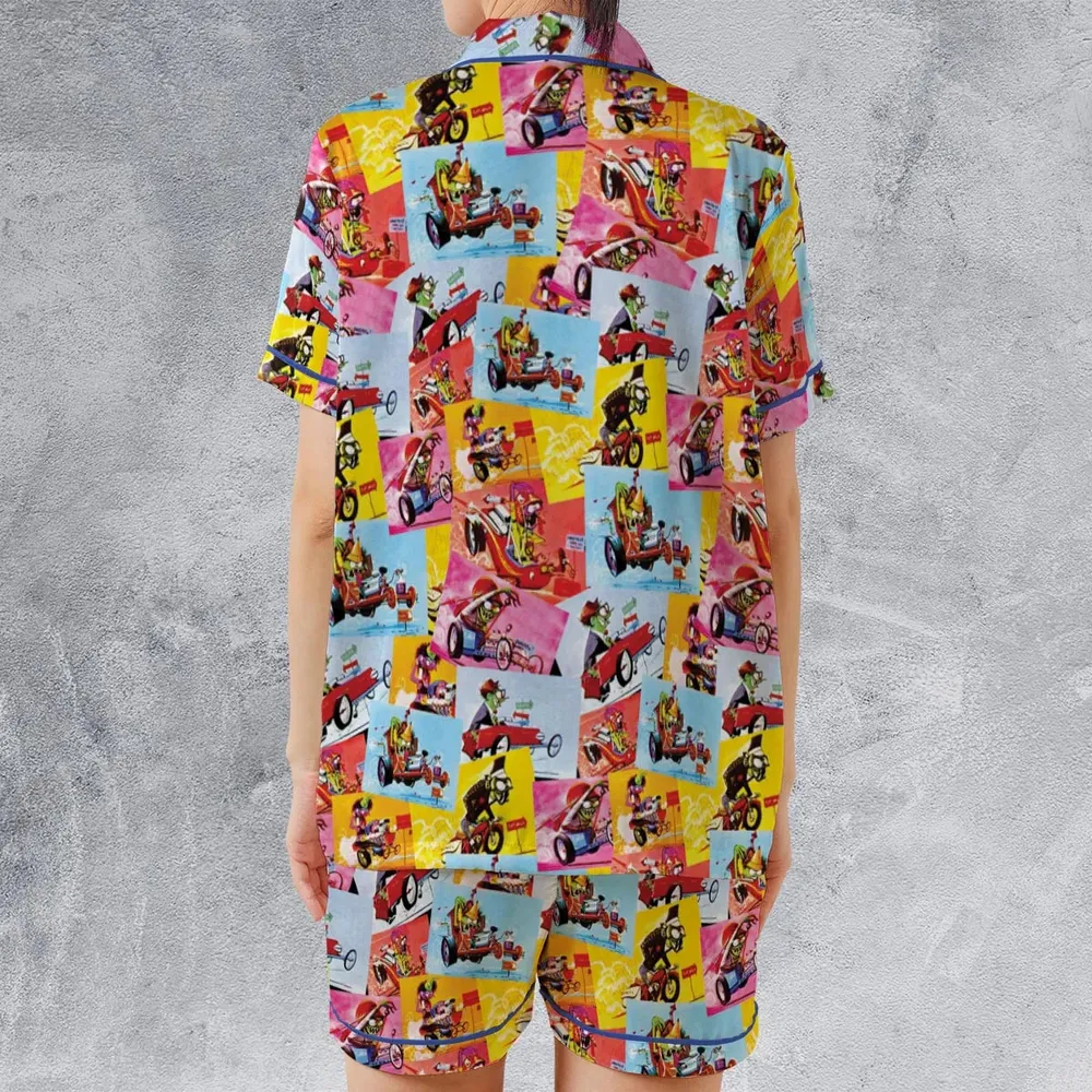 The Sounds Of The Weird-Ohs Satin Short-Sleeve Pajamas Set - 2