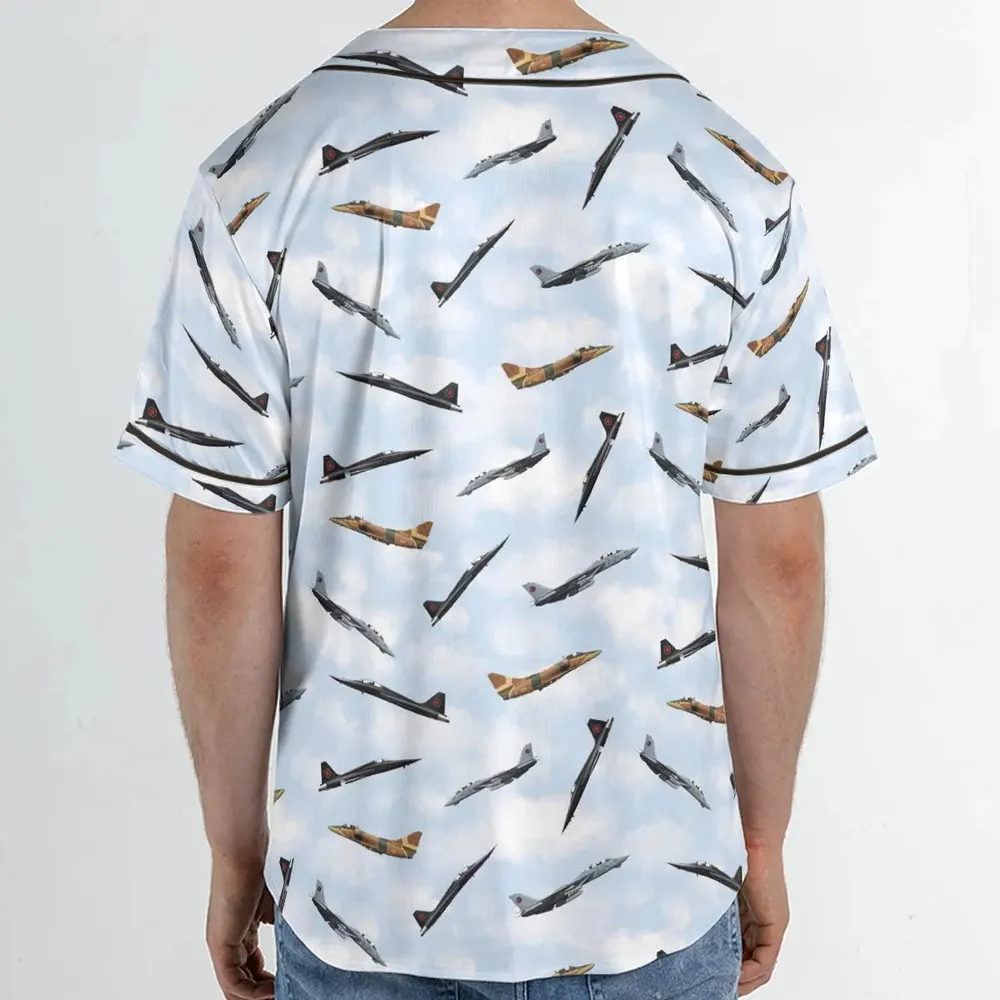 Top Gun Aircraft Unisex Baseball Jersey - 2