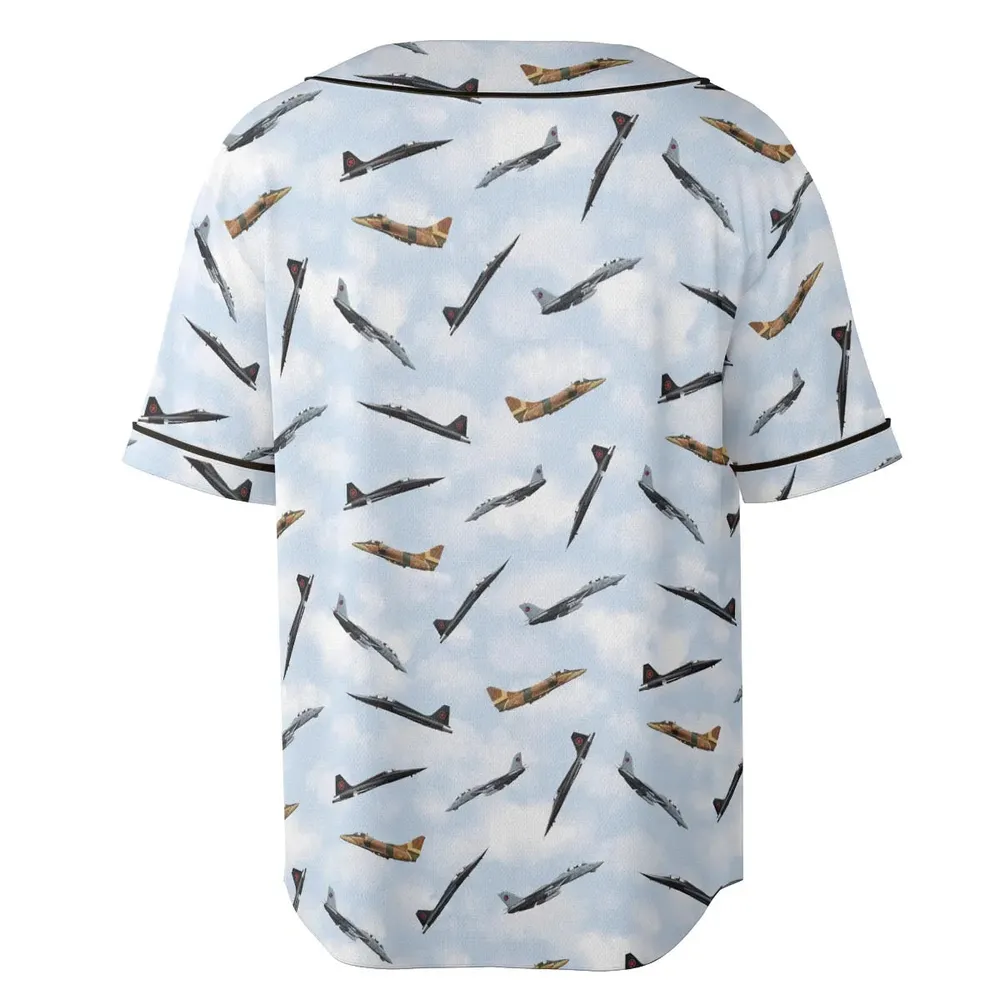 Top Gun Aircraft Unisex Baseball Jersey - 4