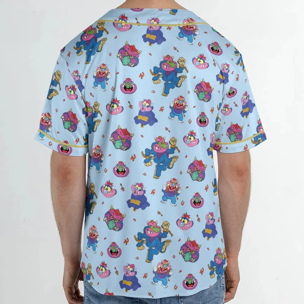 Blue Monster My Pet Monster Unisex Baseball Jersey - 2