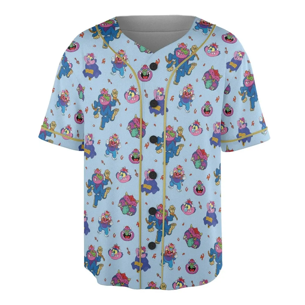 Blue Monster My Pet Monster Unisex Baseball Jersey - 3