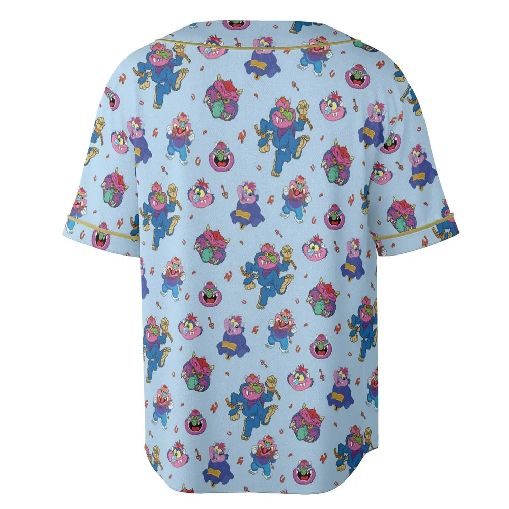 Blue Monster My Pet Monster Unisex Baseball Jersey - 4