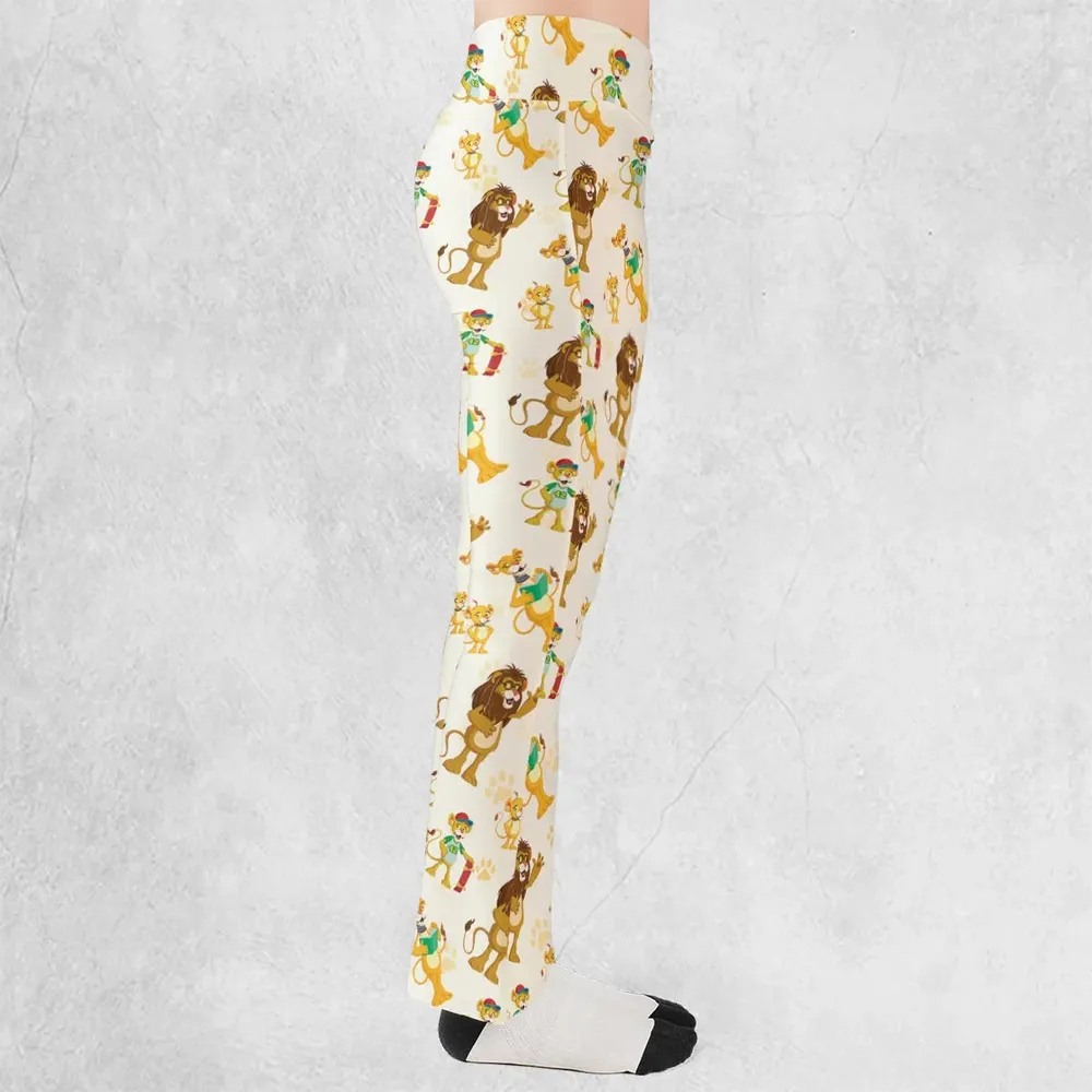 Between The Lions Characters Flare Leggings - 2