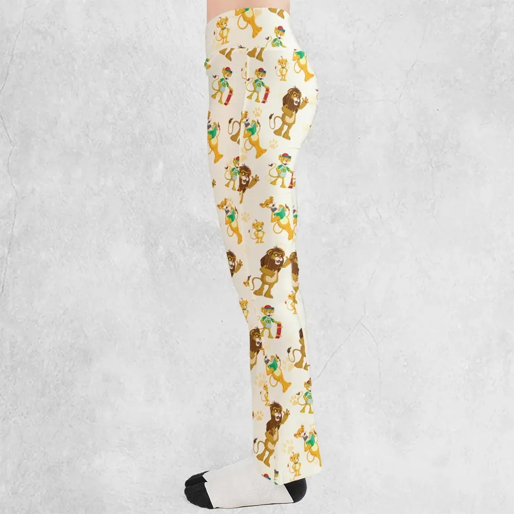 Between The Lions Characters Flare Leggings - 3